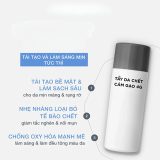 [MINISIZE] BỘT TẨY DA CHẾT HÀNG NGÀY CHIẾT XUẤT CÁM GẠO 4G