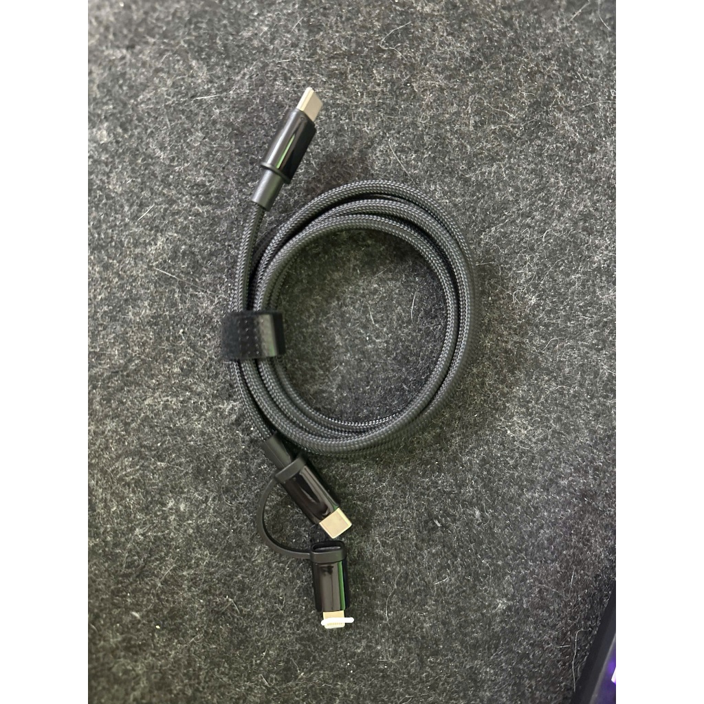 Cáp Sạc 2 Trong 1 Pisen Bọc Dù 1M2 - C To L - C To C - Công Suất Max 60W | BigBuy360 - bigbuy360.vn