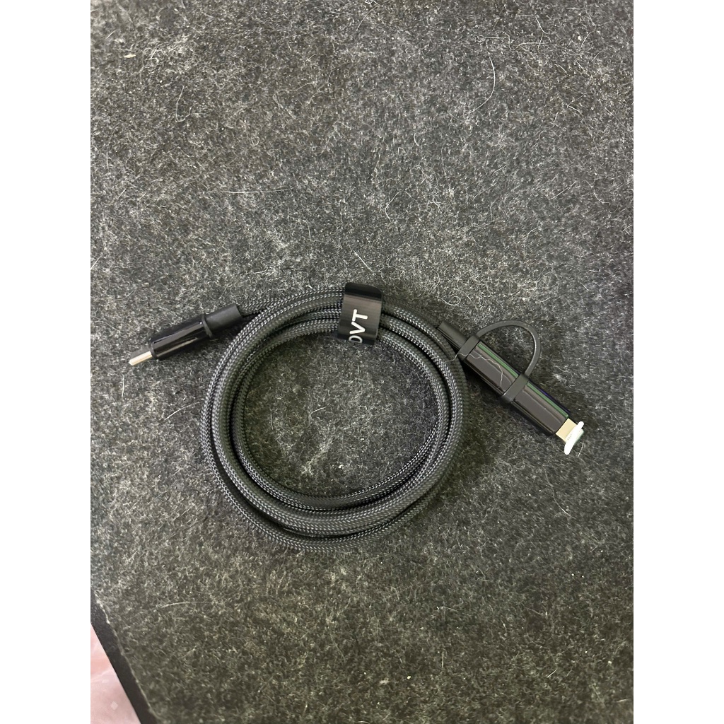 Cáp Sạc 2 Trong 1 Pisen Bọc Dù 1M2 - C To L - C To C - Công Suất Max 60W | BigBuy360 - bigbuy360.vn