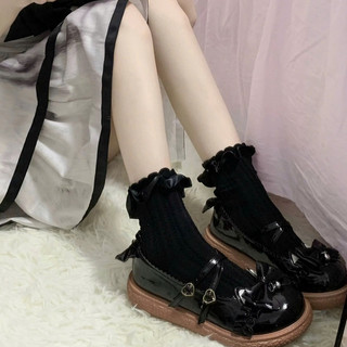 Set 5 Đôi Tất Công Chúa Lolita Cổ Ren Bèo Nơ Lụa Mềm Mại Siêu Điệu Phong Cách Tiểu Thư Bé Gái te155