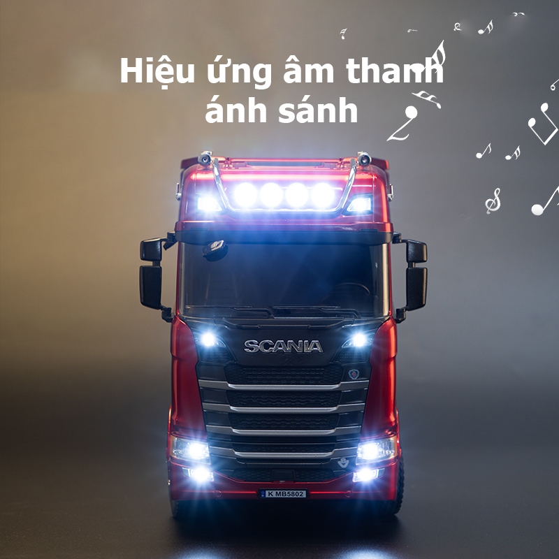 Đồ chơi xe tải điều khiển từ xa đầu kéo Huina 1501/1502 770S kèm móc cao cấp giá rẻ, đồ chơi ô tô điều khiển từ xa RC