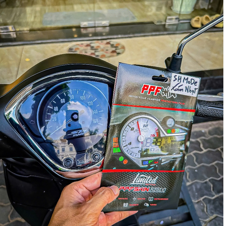 PPF Honda SH mode 2025  ... dán bảo vệ mặt đồng hồ xe , xước tự phục hồi vết xước dâm