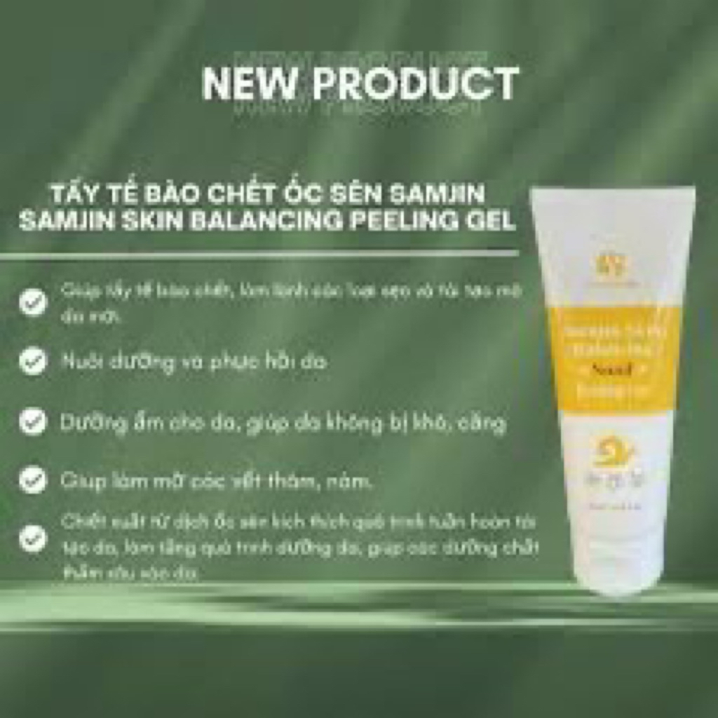 Tẩy da chết SAMJIN Ốc Sên Hàn Quốc 180ml