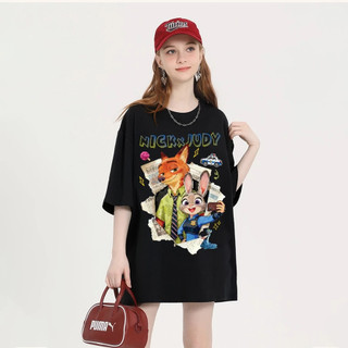 Áo Thun NGỐ TEE Form Rộng Nick và Judy Lên Mặt Báo Vải Cotton 75% Unisex Nam Nữ Mặc Đẹp