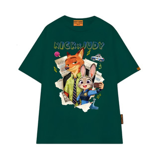 Áo Thun NGỐ TEE Form Rộng Nick và Judy Lên Mặt Báo Vải Cotton 75% Unisex Nam Nữ Mặc Đẹp