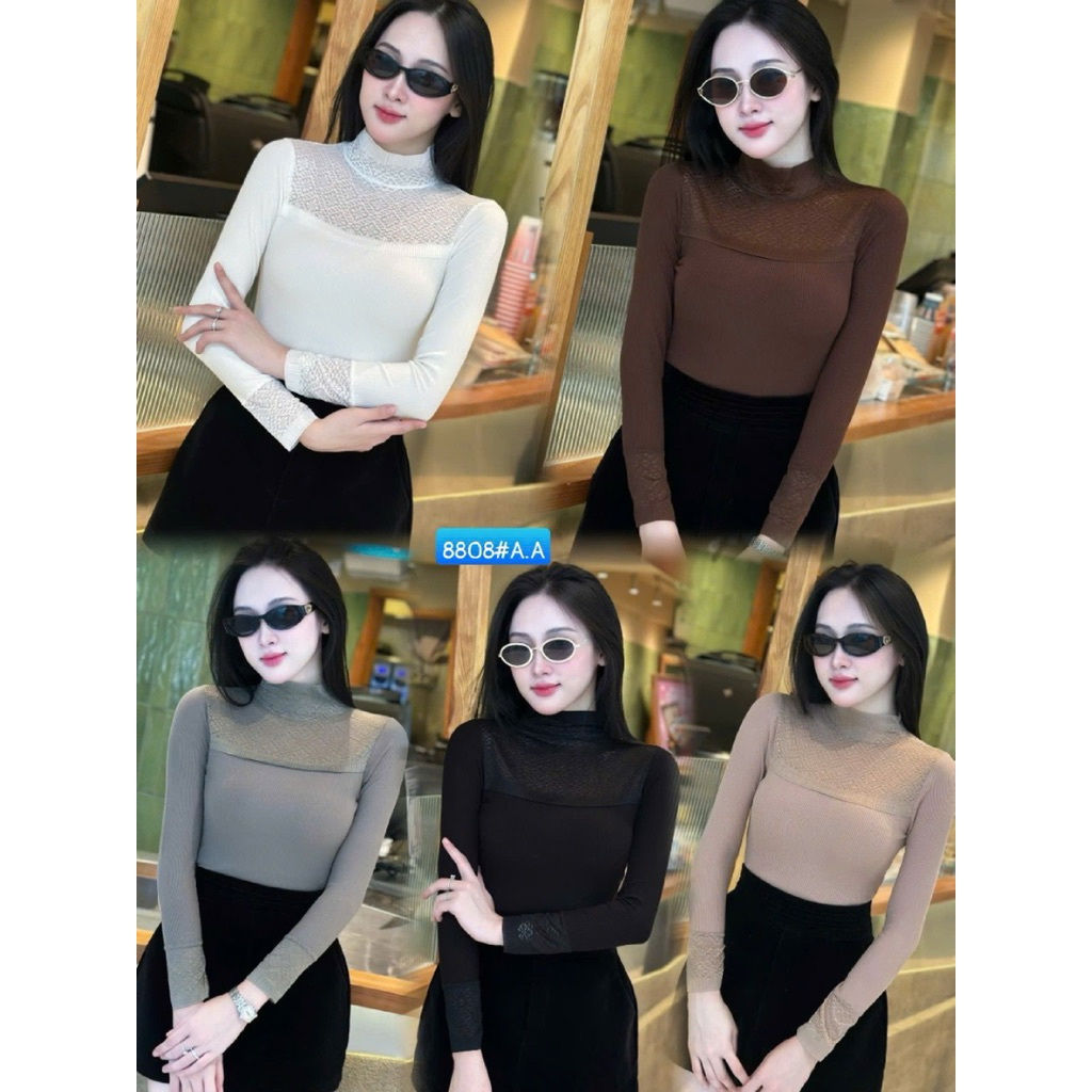 Áo nhiệt ren 8808#. Hàng QC full hộp sịn sò.