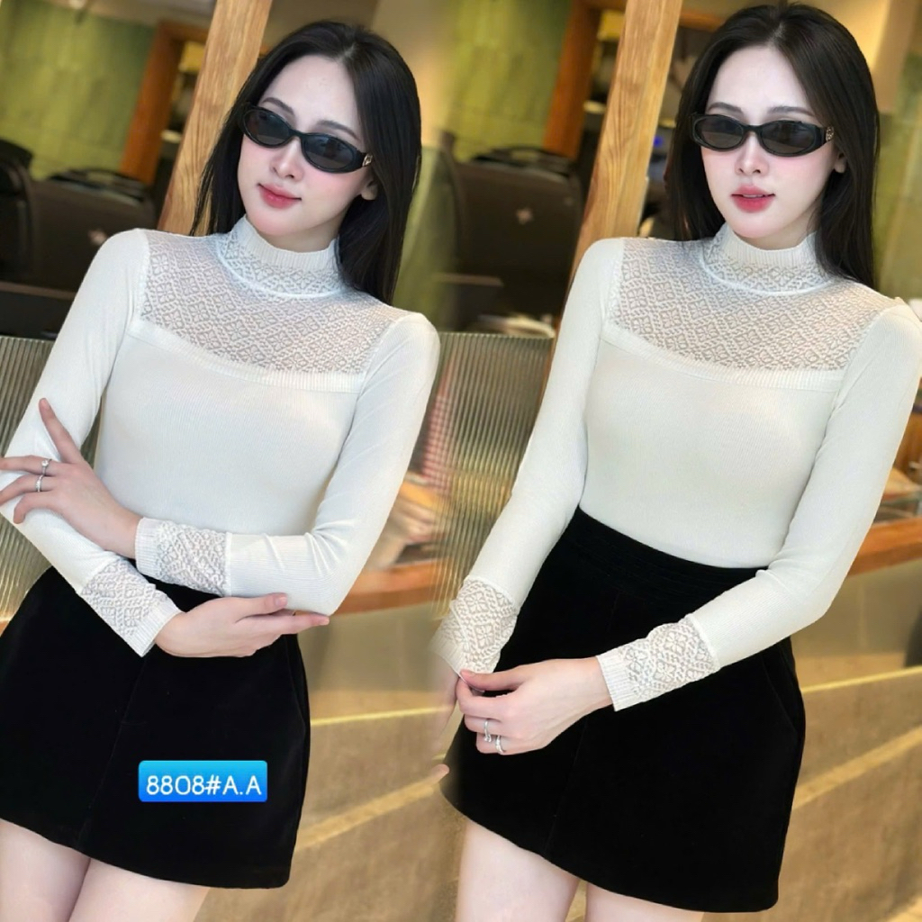 Áo nhiệt ren 8808#. Hàng QC full hộp sịn sò.