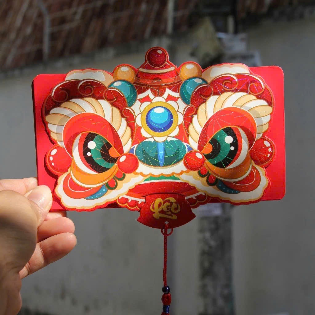 COMBO 5 BAO LÌ XÌ LÂN 2 NGĂN RÚT LẠ MẮT ĐỘC ĐÁO