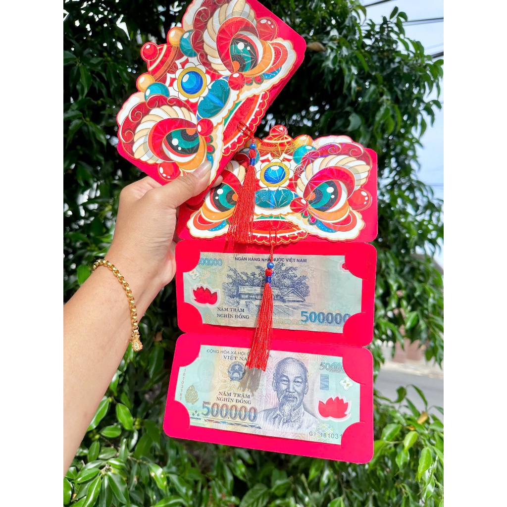 COMBO 5 BAO LÌ XÌ LÂN 2 NGĂN RÚT LẠ MẮT ĐỘC ĐÁO