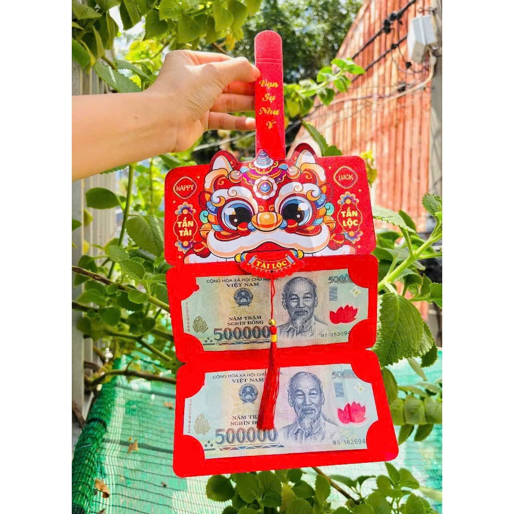 COMBO 5 BAO LÌ XÌ LÂN 2 NGĂN RÚT LẠ MẮT ĐỘC ĐÁO