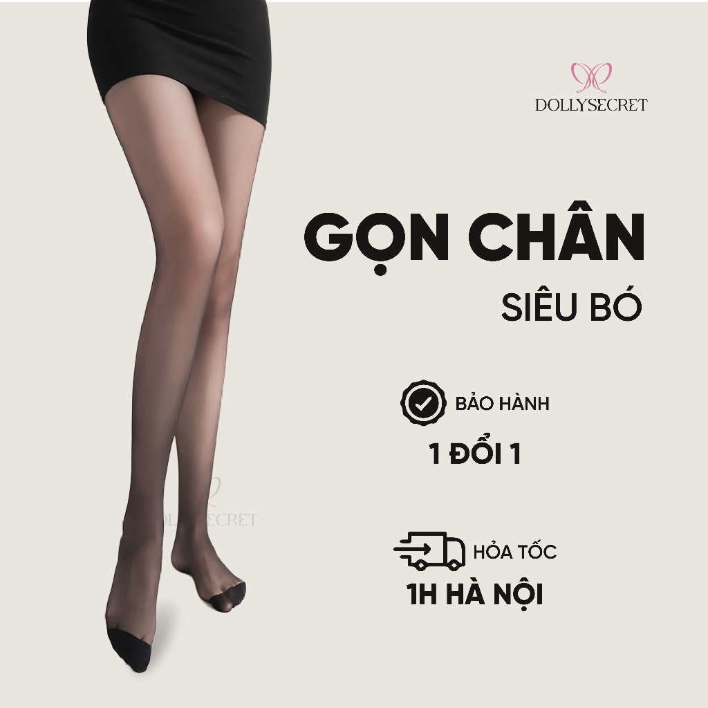 T37- Quần Tất Siêu Dai Thon Gọn Chân Che Khuyết Điểm Không Lộ Viền DOLLY SECRET Siêu Bó Tàng Hình Mềm Mịn T37