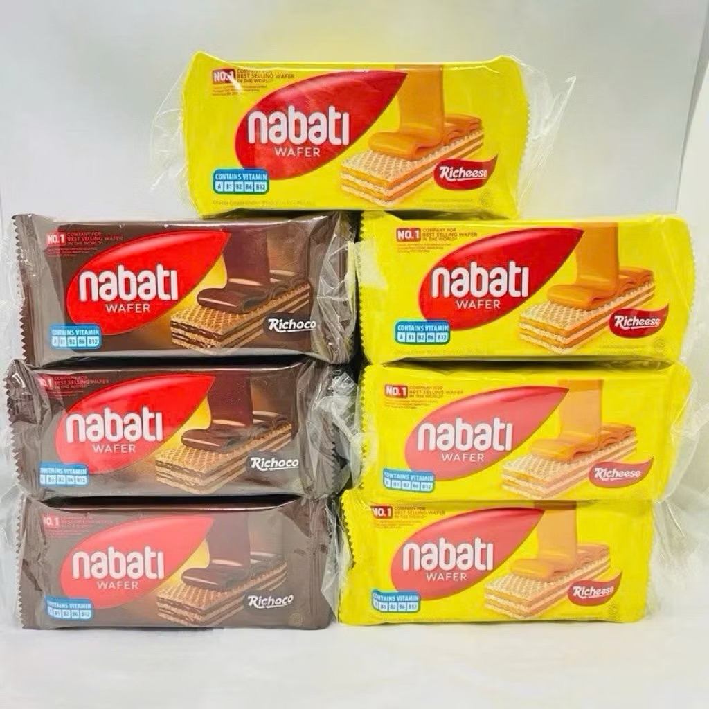 Thùng 24 gói Nabati loại 110g Vị Socola Và Vị Phomai, Bánh Xốp Nabati Đủ Vị Thơm Ngon