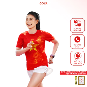 Áo thể thao chạy bộ nam nữ GOYA T-SHIRT DRAGON (Rồng Vàng)2 - Siêu nhẹ, thoáng mát, co giãn 4 chiều