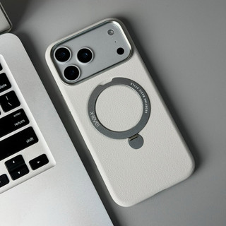 Ốp X-LEVEL DA BETTER PREMIUM kèm giá đỡ vòng kim loại dựng máy chống bám vân tay dành cho iphone 17Promax