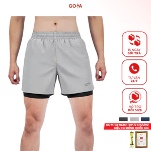 Quần Thể Thao Chạy Bộ Nam 2 Lớp GOYA FLOW Năm 2026 - Hỗ Trợ Cơ Bắp, Giảm Ma Sát, Thoáng Khí 2
