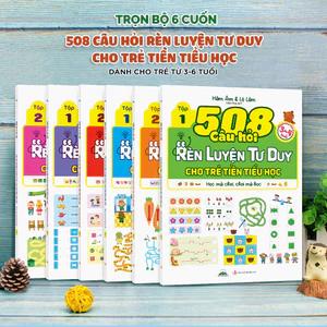 Sách – 508 Câu Hỏi Rèn Tư Duy Cho Trẻ Tiền Tiểu Học 3–6 Tuổi - Giúp Bé Phát Triển Toàn Diện Ngôn Ngữ Tư Duy