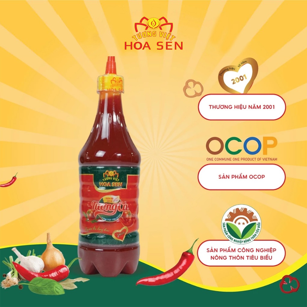 Tương Cà Chai 700g - Tương Việt Hoa Sen - Đậm đà bắt vị