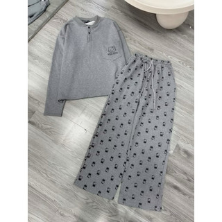 [Cute Xỉu] Set Bộ Mặc Nhà Hello Kitty Meiclothing shop - Thun Cotton Cổ Cúc - Pijama Quần Dài Form Rộng Size S,M