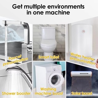 Máy Bơm Tăng Áp Mini 24V 180W - Dùng Cho Bồn Rửa Nhà Bếp Vòi Nước Nóng Vòi Sen Nối Tấm Pin Năng Lượng