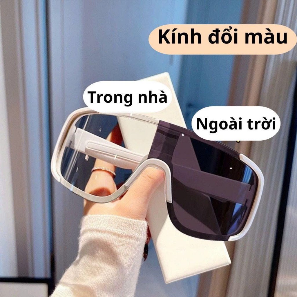 Mắt Kinh râm đổi màu đi đêm chống bụi, Kính mắt bảo hộ thể thao đi đường chống tia UV, cản gió K053