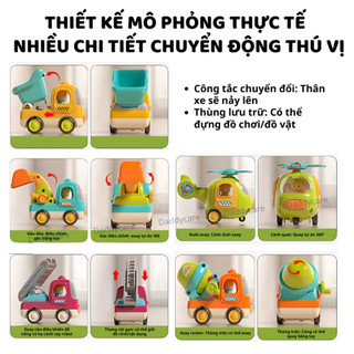 Ô Tô Đồ Chơi Trẻ Em, Xe Tải Đồ Chơi, Xe Trộn Bê Tông, Xe Xúc Cát Cho Bé Có Nhạc Vui Nhộn Goodway