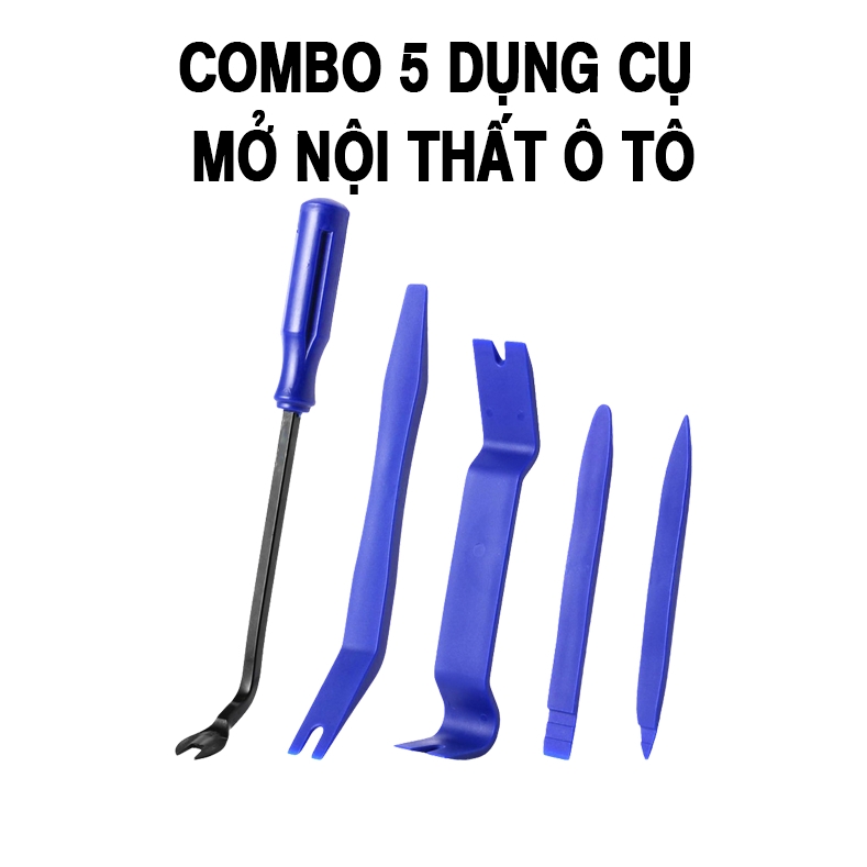 Combo 5 dụng cụ mở nội thất ô tô, chất liệu hợp kim, nhựa ABS bền bỉ, dễ dàng sử dụng NT32