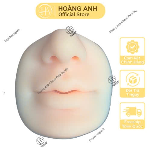 Môi Mũi 6D Da Giả Phun Xăm – Mô Phỏng Thật, Thực Hành Phun Môi Chuẩn Spa