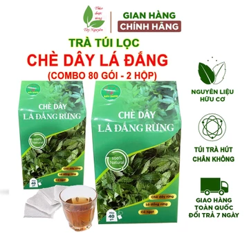 80 gói trà túi lọc chè dây lá đắng rừng Bảo Khang, trà lá đắng, chè dây dạng túi lọc, trà thảo mộc
