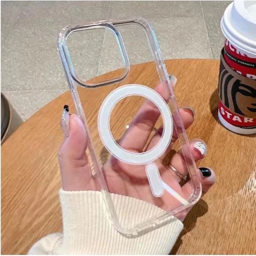 Ốp Lưng Trong Có Vòng Từ Tính Cao Cấp Dùng Cho i.Phone Các Mã 11 12 13 14 15 ProMax/16Pro/16Pls