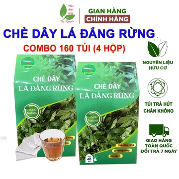 160 gói trà túi lọc chè dây lá đắng rừng Bảo Khang, chè dây kết hợp lá đắng khô, trà thảo mộc