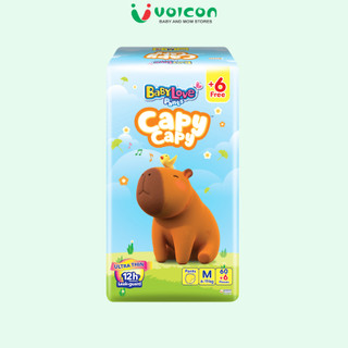 Tã quần BabyLove Capycapy Unicharm Nhật Bản, thấm hút vượt trội, mềm mại, thoáng khí cho bé