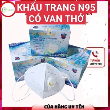 (Hộp 15 Chiếc) Khẩu Trang N95 CÓ VAN khẩu trang KN95 có van thở chống bụi mịn PM 2.5 dày 5 lớp