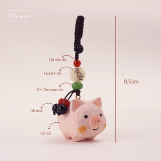 The Piggle - Móc Treo Chìa Khóa, Túi Xách Dễ Thương Phù Hợp Làm Quà Tặng