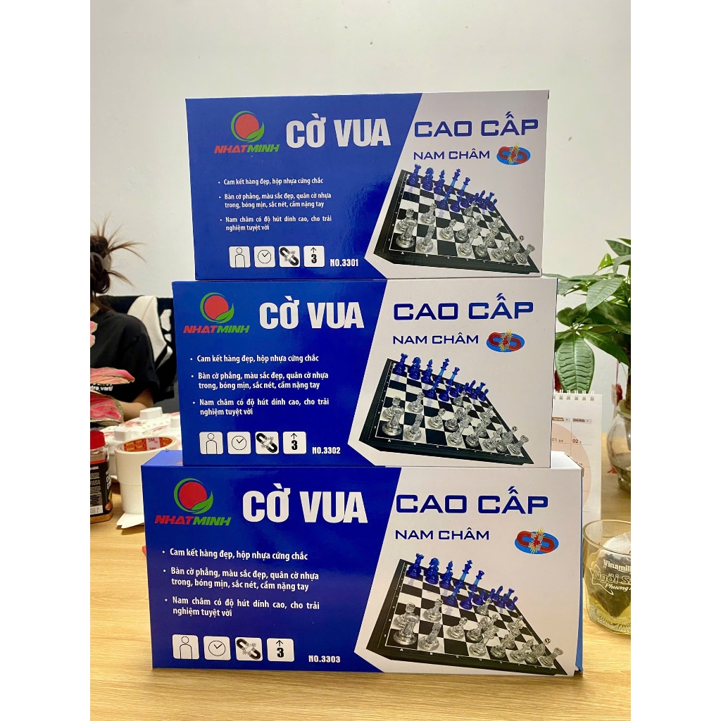 Bộ Cờ Vua Cao Cấp Nam Châm Nhật Minh