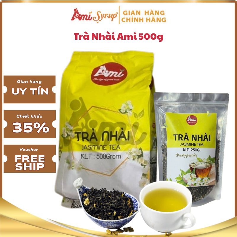 Trà Nhài Ami - Trà Thảo Mộc Jasmine (Có Gói Chia Lẻ) - Pha Chế Trà Chanh, Trà Sữa Ngon Khó Cưỡng