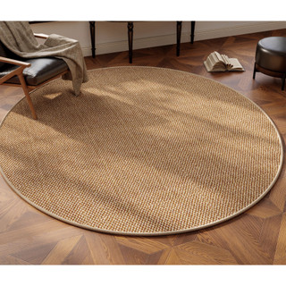 Thảm Tròn trải sản sợt dệt đường kính 140cm phong cách ấm cúng cổ điển có thể giặt máy