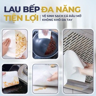 COMBO Khăn ướt lau bếp 80 tờ F5 Clean sạch mùi bếp khó chịu, an toàn cho da tay và không để lại chất tồn dư