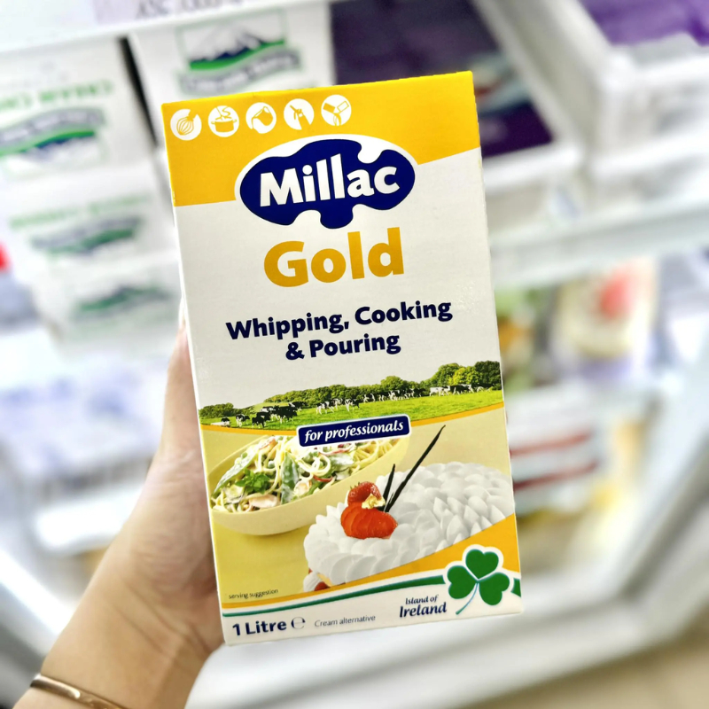 Kem Sữa Tươi Millac Gold 1L, Kem Whipping Cooking Và Pouring Đa Ứng Dụng Làm Bánh, Nấu Ăn, Pha Chế