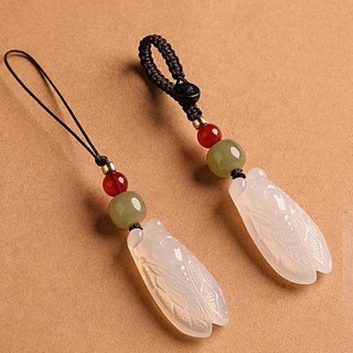 Ngọc Thiền – Móc Treo Ve Sầu Phong Thủy – Mặt Ngọc Tự Nhiên Treo Điện Thoại, Chìa Khóa, Túi Xách