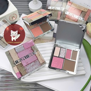 [LEMONADE] Bảng Phấn Mắt Lemonade 6 Ô Vỏ Bạc Đa Năng, Aesthetic Multi-Task Palette, 10.8g