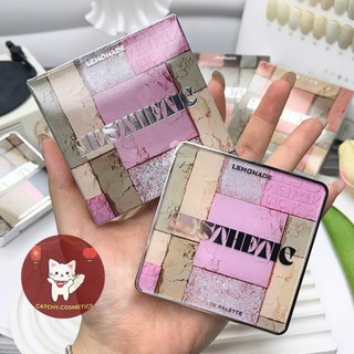 [LEMONADE] Bảng Phấn Mắt Lemonade 6 Ô Vỏ Bạc Đa Năng, Aesthetic Multi-Task Palette, 10.8g