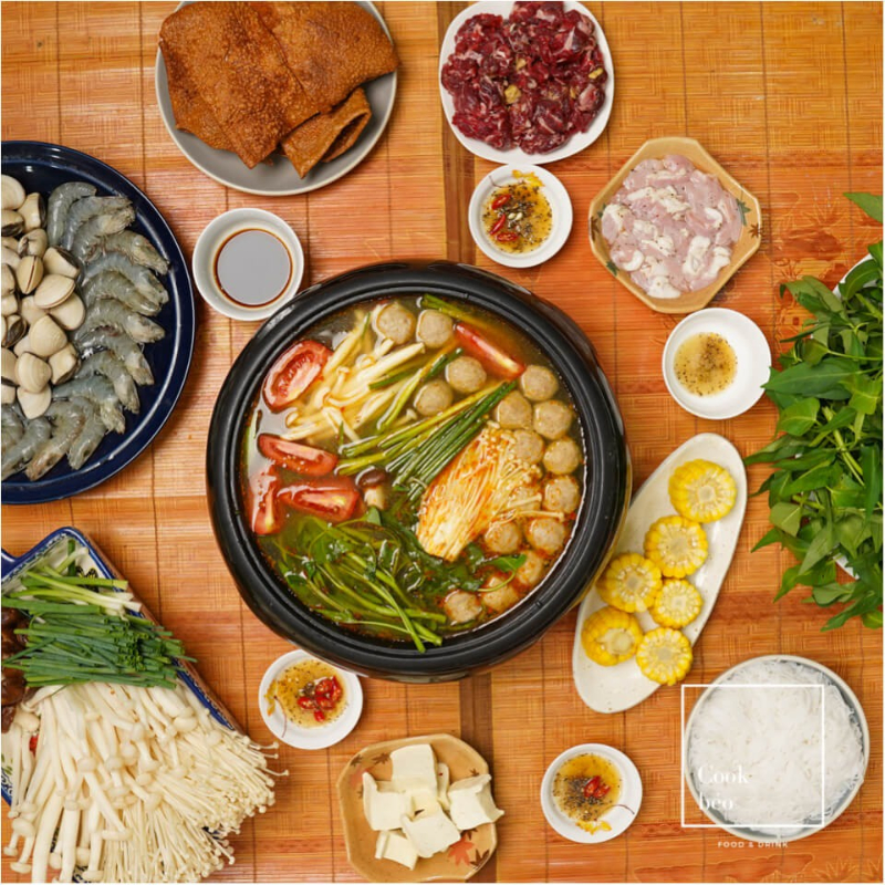 Gia Vị Lẩu Thái Tom Yum Lọ 454g, Nước Cốt Lẩu Thái Tom Yum Chua Cay, Thơm Ngon, Tiện Lợi