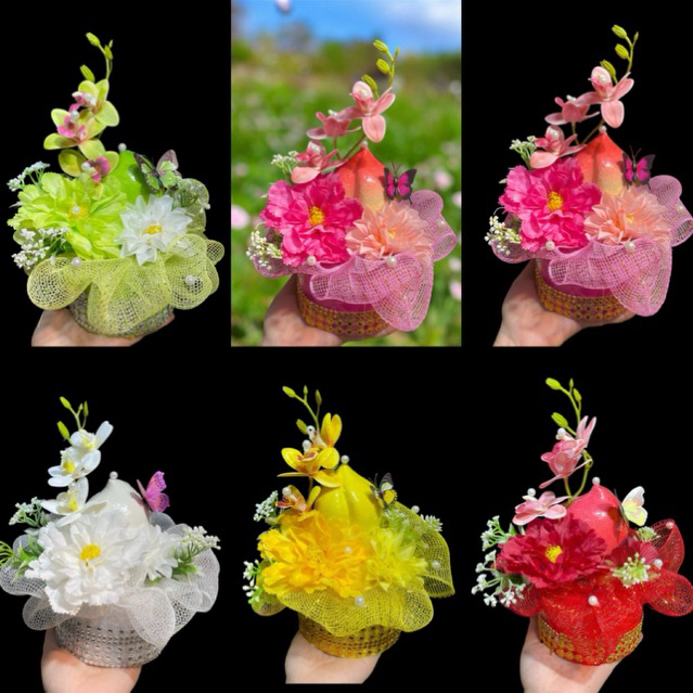 Tháp oản 1 quả đủ màu