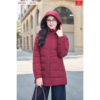5PLF01,4PLF01 Áo phao nữ CARDINA chất liệu vải gió cao cấp chống nhăn mềm mại trần bông nhẹ giữ nhiệt tốt 4PLF01, 5PLF01