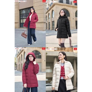 5PLF01,4PLF01 Áo phao nữ CARDINA chất liệu vải gió cao cấp chống nhăn mềm mại trần bông nhẹ giữ nhiệt tốt 4PLF01, 5PLF01