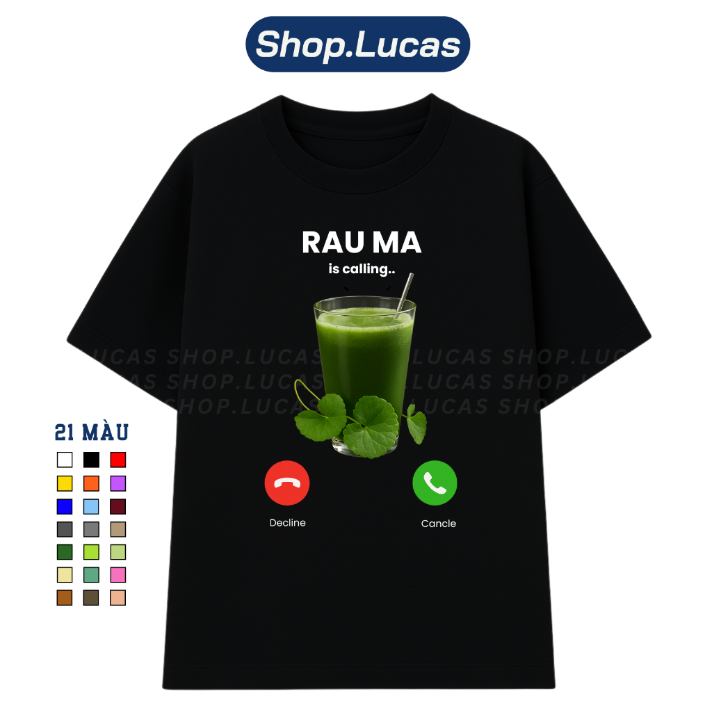 Áo Thun In Hình RAU MÁ Is Calling Meme Hài Hước Nam Nữ Unisex Áo Nhóm ...