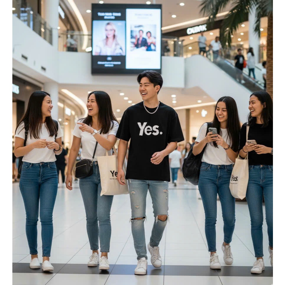 Áo thun Stee Cổ tròn YES II Localbrand ICVCVNI Unisex Cotton