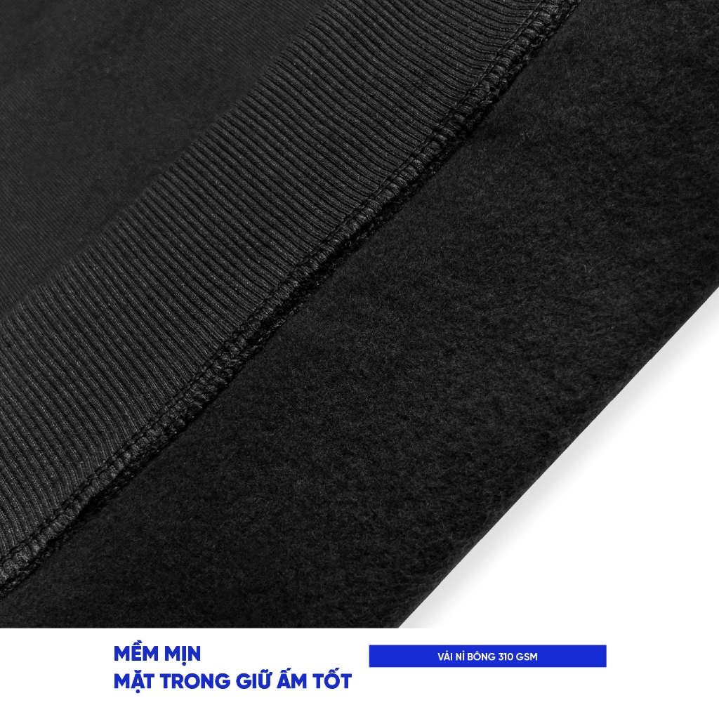 Áo hoodie boxy nỉ bông mùa đông nam nữ boxy Local Brand Chính Hãng City Cycle Áo hoodie Time Flow