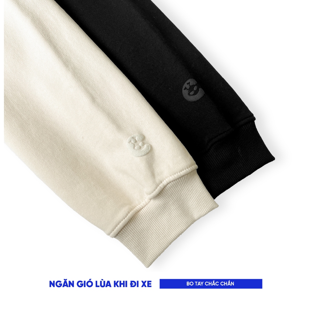 Áo hoodie boxy nỉ bông mùa đông nam nữ boxy Local Brand Chính Hãng City Cycle Áo hoodie Time Flow