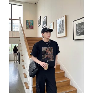 Áo thun Stee Cổ tròn PAINTBOY Localbrand ICVCVNI Unisex Cotton